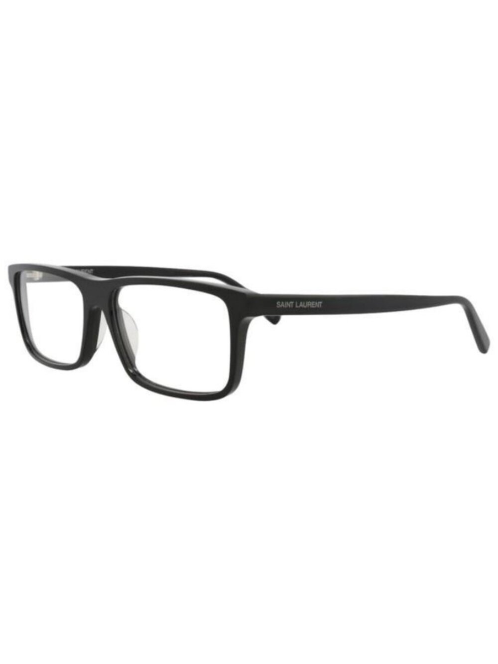 New Saint Laurent Mens Square/Rectangle Black Black Transparent Fashion Designer